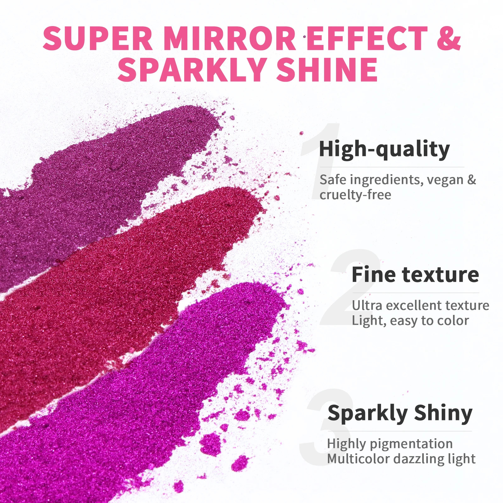 Saviland 48 Colors Chrome Nail Powder Set Metallic Mirror Effect Chrome Nail Powder for Gel Nails Art Decoration Manicure DIY 250227