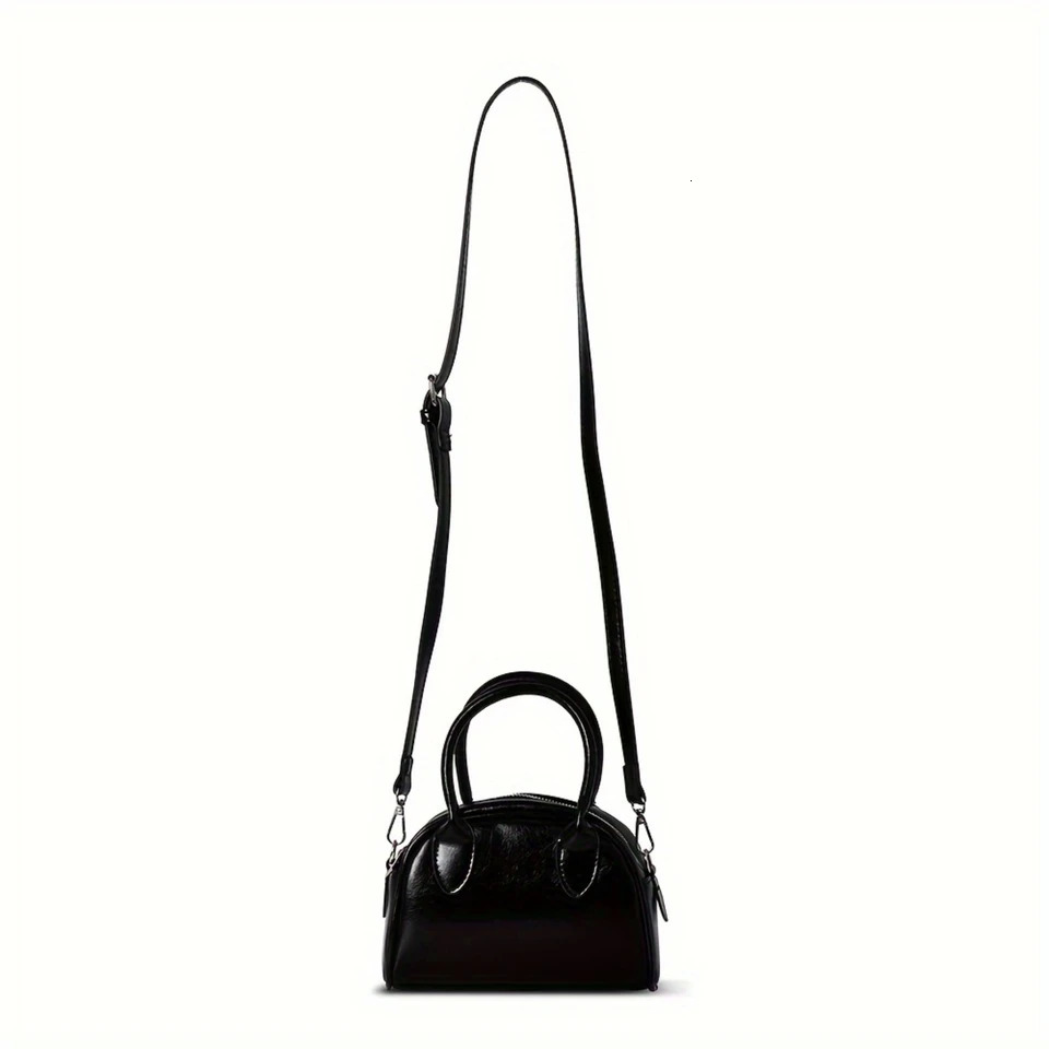Ship from US Elegant Boston Handbag For Women Simple Allmatch Small Tote Bag Vintage PU Crossbody 250227FBB