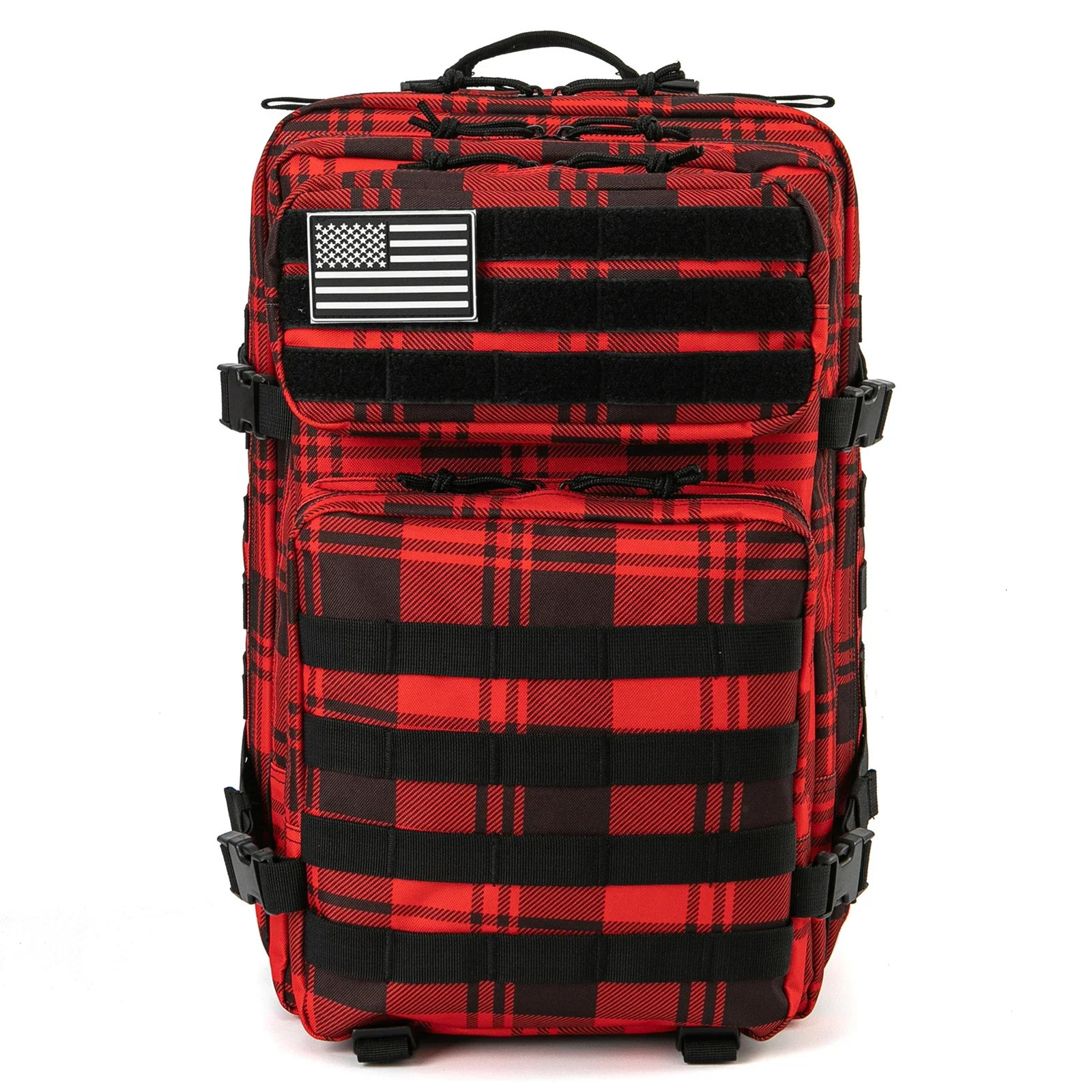 Ship from US 45L Tactical Backpack Outdoor camping equipment Camouflage Bag Trekking hiking Rucksacks school backpacks for college students 250227FBB