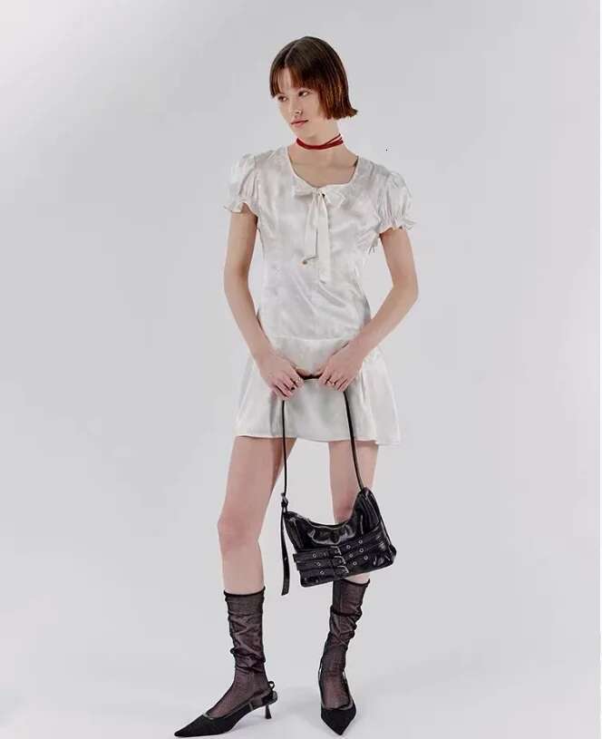 Korean Star's Same Small Samoondoh Trendy Cool Motorcycle SAMO ONDOH Strap Casual Single Shoulder Cross-Body Bag