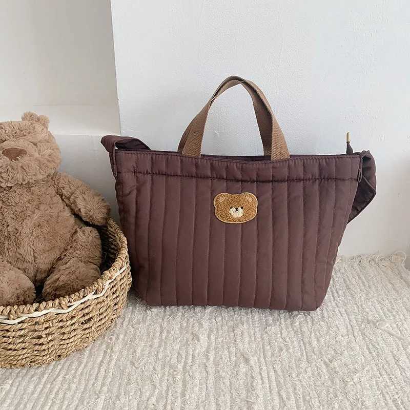 Diaper Bags Fashion Mommy Bag Large Capacity Tote Bag Luxury Designer Bag Mother and Baby Bag Cartoon Bear Messenger Diaper Bag Baby Items Y250227I2Y9