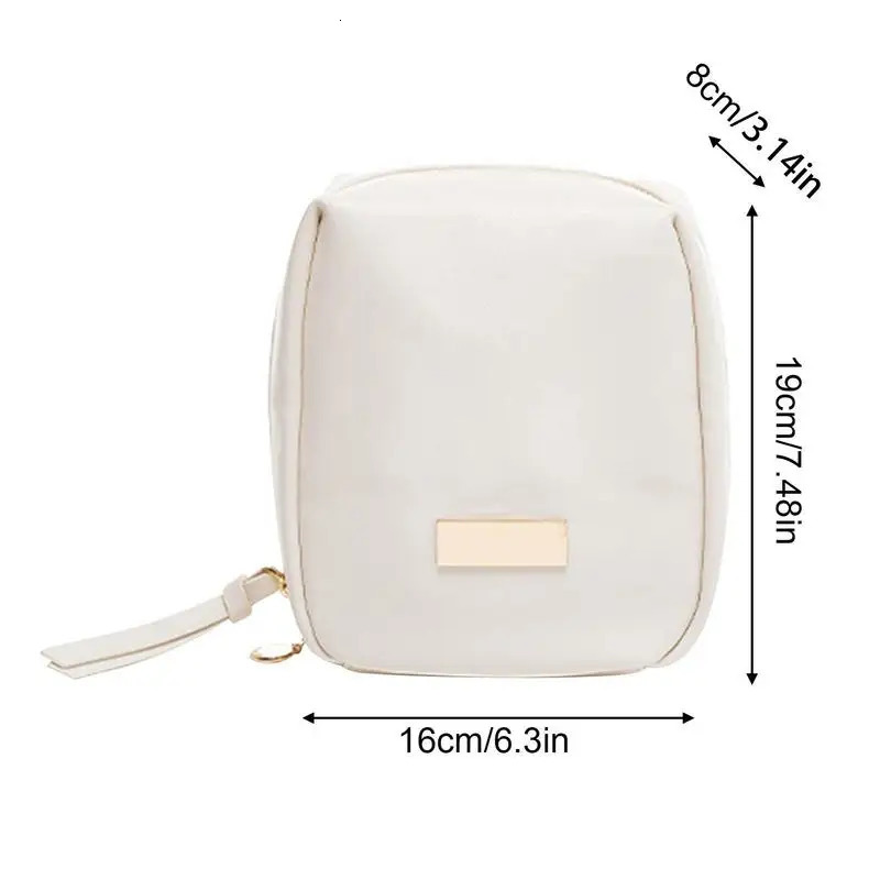Ship from US Cosmetics travel bag PU waterproof makeup organizer reusable box with zipper 250227FBB