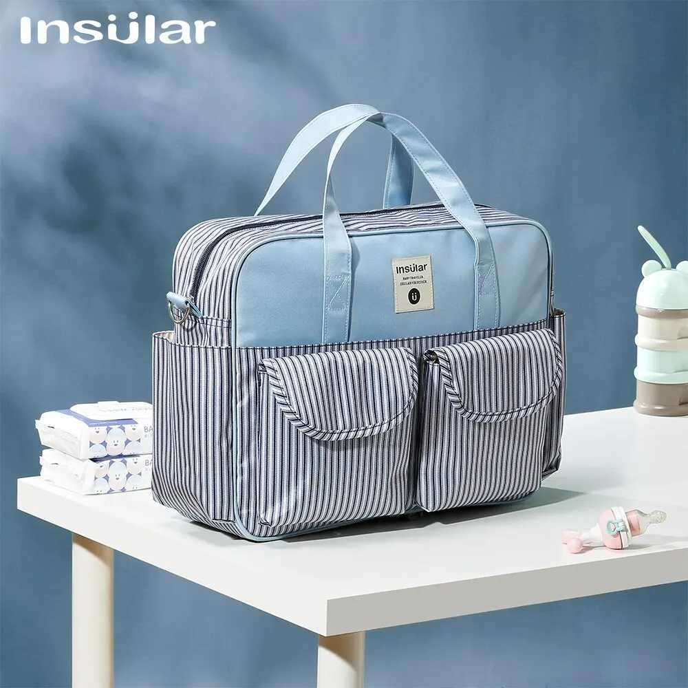 Diaper Bags Fashion Print Diaper Tote Bag Baby Organizer Large Capacity Baby Nappy Bags for Mom Multifunction Travel Stroller Bag Baby Stuff Y250227F9