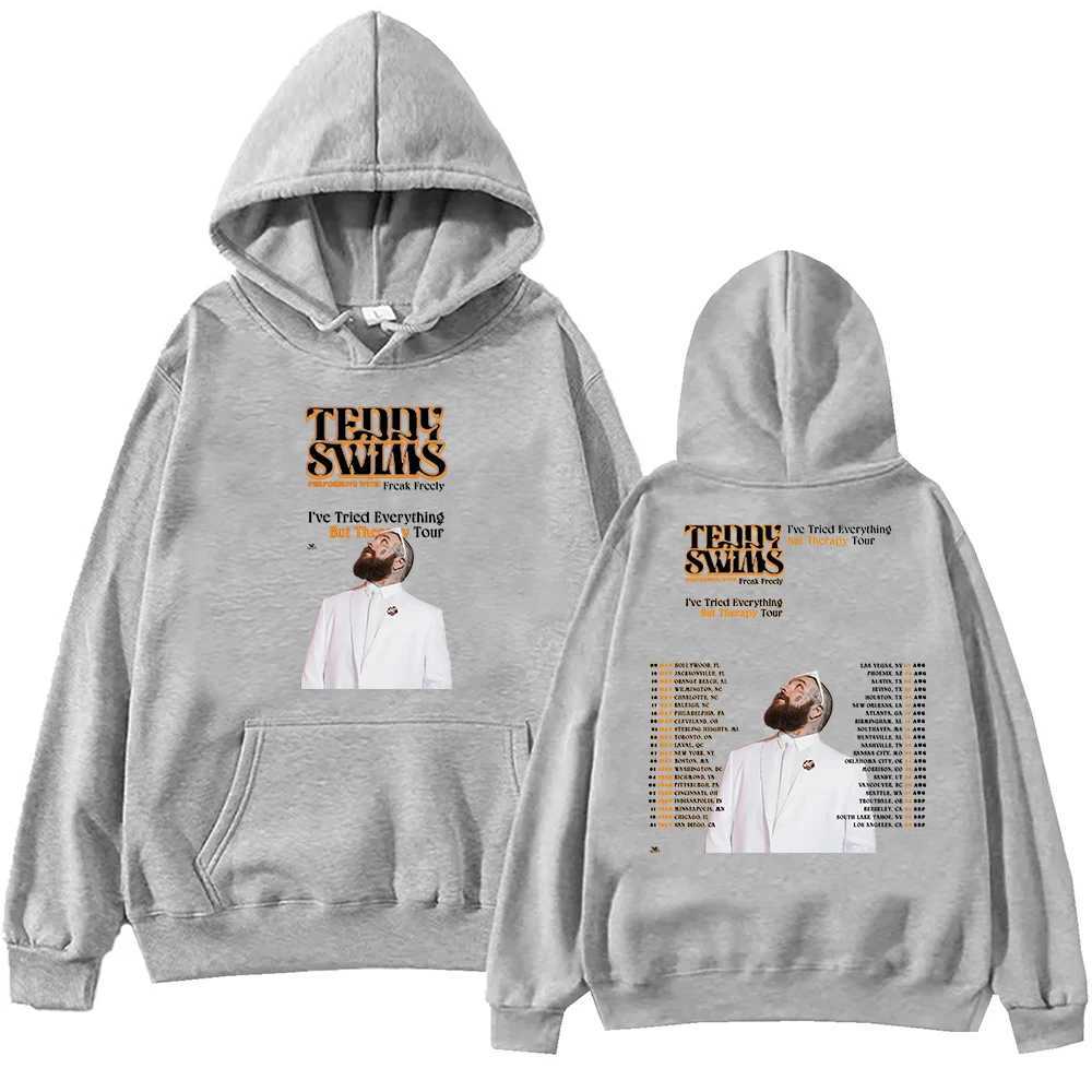 Teddy Swims Tour 2025 Hoodie Unisex Harajuku Pullover Tops Long Sleeve Hoodies Muisc Tour Fans Gift X250227