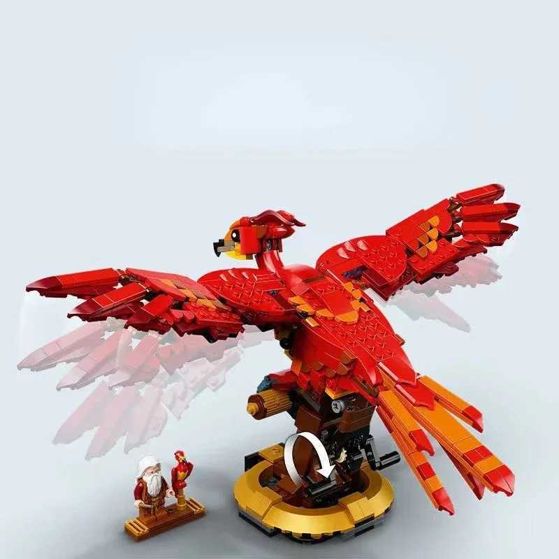 NEW 597pcs Magic Movie Cpatible 76394 Game Phoenix Model is Educational Children Toys for Adts Christmas Birthday Gifts Y250227