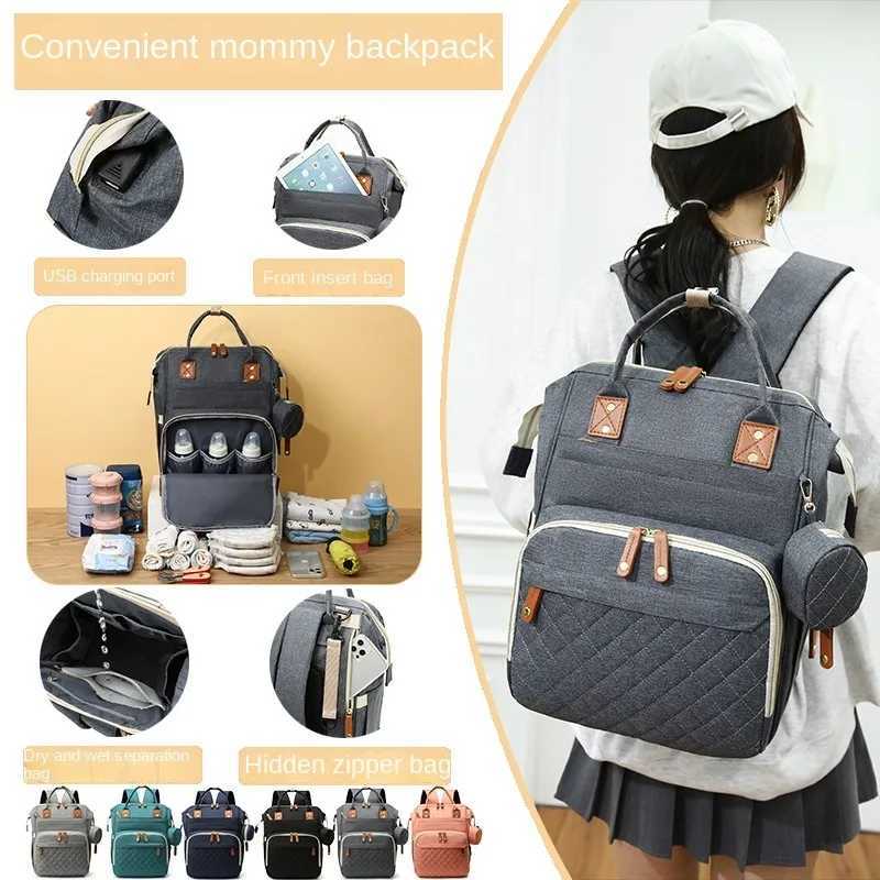 Diaper Bags Womens Backpack Large Capacity High Quality Waterproof Oxford Cloth Multi-pocket Mummy Bag Baby Diaper Storage Bags Fashion New Y250227G19