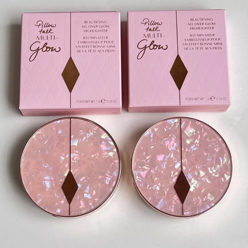 Highlighters Pink Bronzers Highlighters Diamond Girl Face Makeup Highlighter 2 Colors 7g Dream Light Romance Light Long Laughten Aggiten Cachen T
