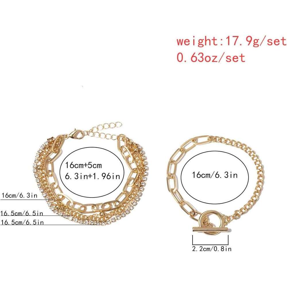 Bracelets Dainty Boho Stackable Bracelet Set Gold Chunky Layered k Bangle for Women