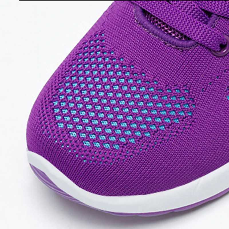 Womens Shoes Women Lace Up Air Cushion Shoes Fashion Casual Outdoor Breathable and Lightweight Sports Shoes Large Size 36~44 Z250227