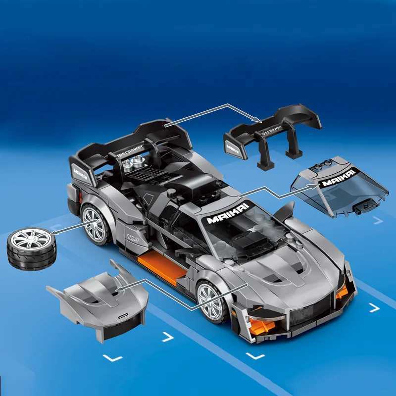 SEMBO Speed Sports Car Assemblage Building Blocks MOC Racing Vehicle Models Car Construction Set Kids Toys for Boys Holiday Gift Y250227