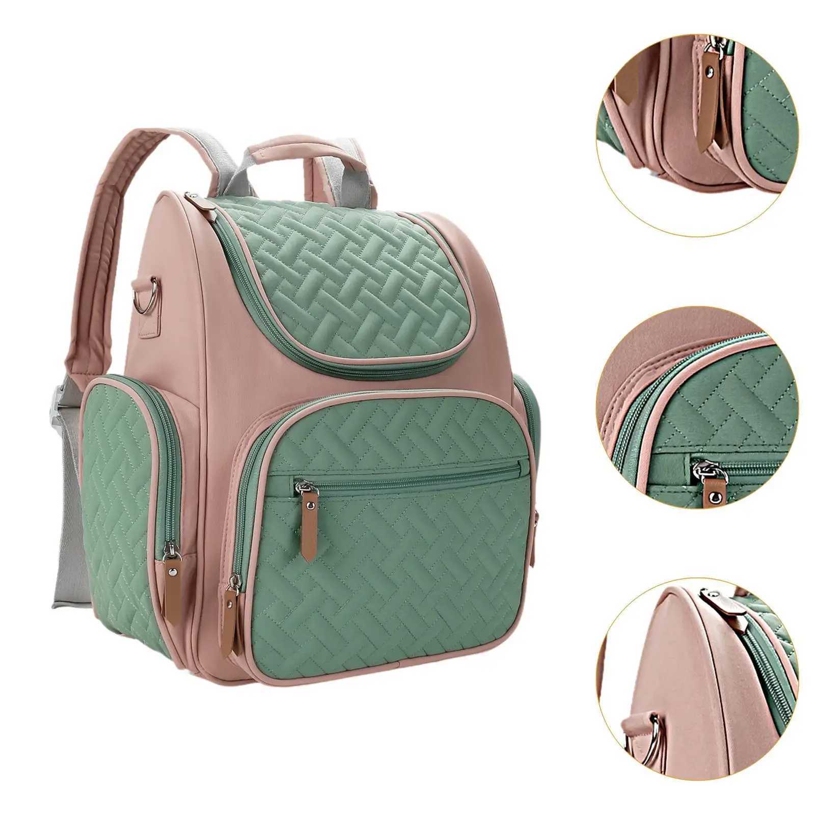Diaper Bags Baby diaper bag waterproof change pad with baby carrier baby travel bag baby diaper change bag Y2502271DZ3