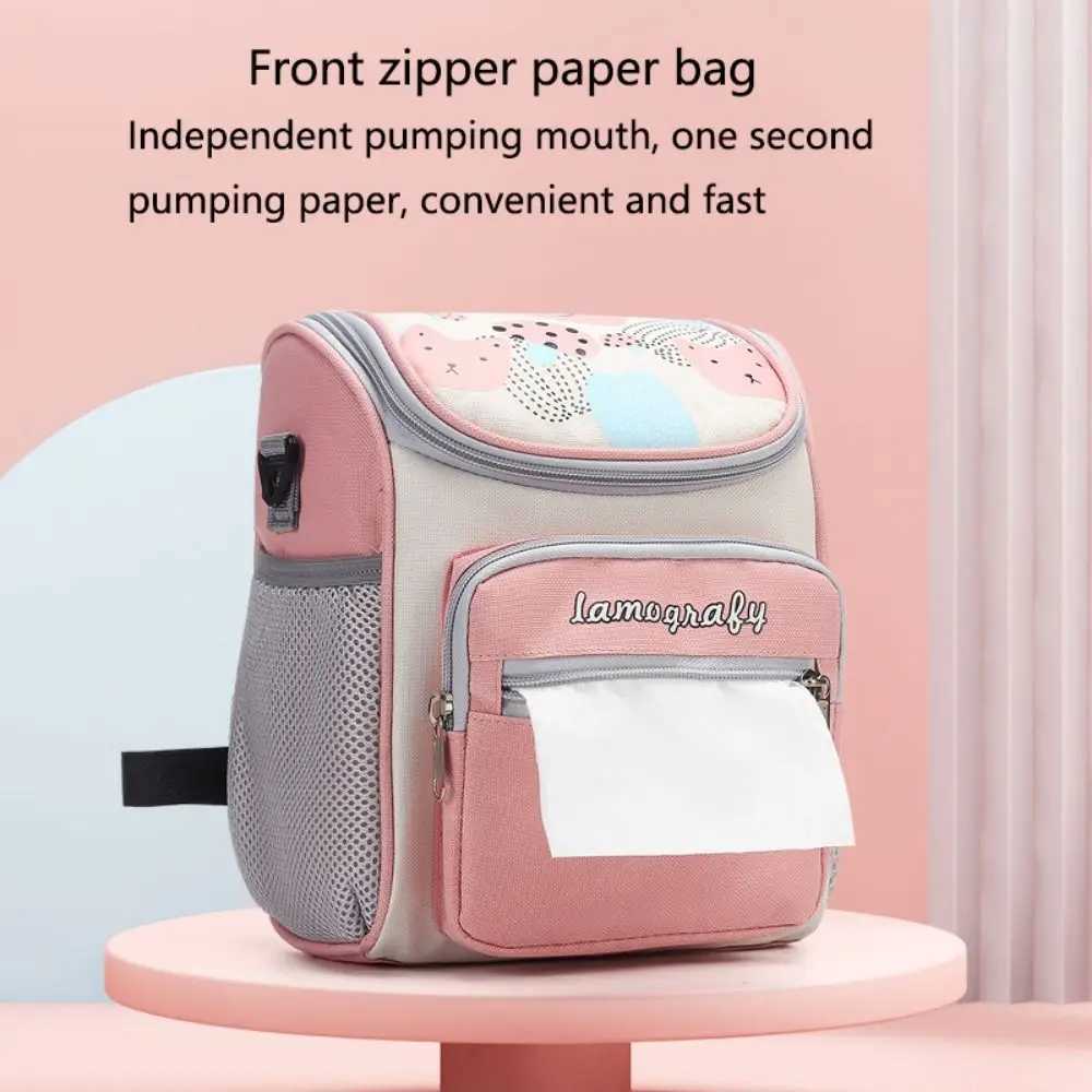 Diaper Bags Lightweight Universal Diaper Backpack Large Capacity Waterproof Mommy Bag Zipper Paper Bag Durable Pacifier Pocket hospital Y2502271HMP