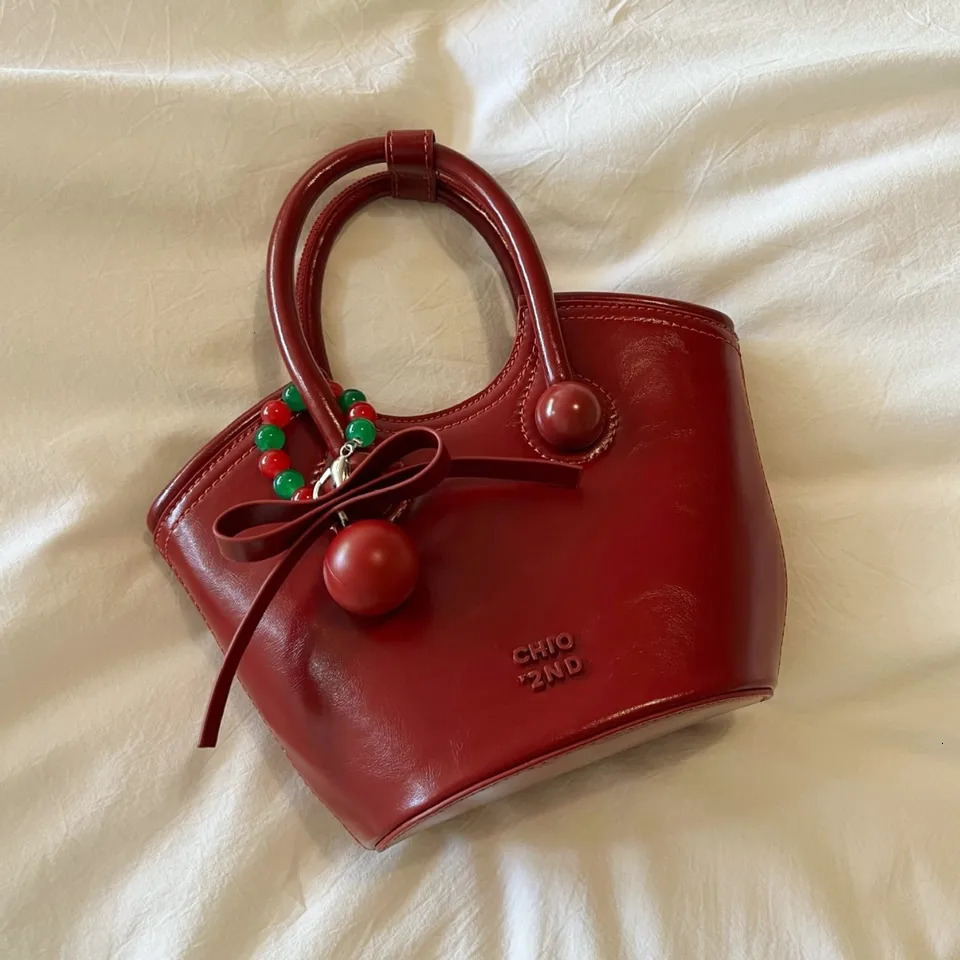 Ship from US Cherry Love Handheld Tote Bag for Women Versatile Single Shoulder Cross Small 250227FBB