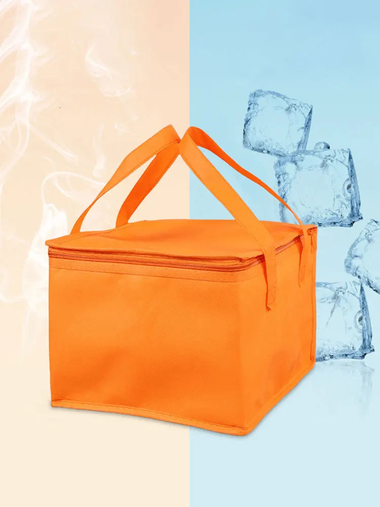 Ship from US Food Pizza Delivery Insulated Bag Reusable Thermal Storage Holder Outdoor Picnic Lunch for and Cold 250227FBB