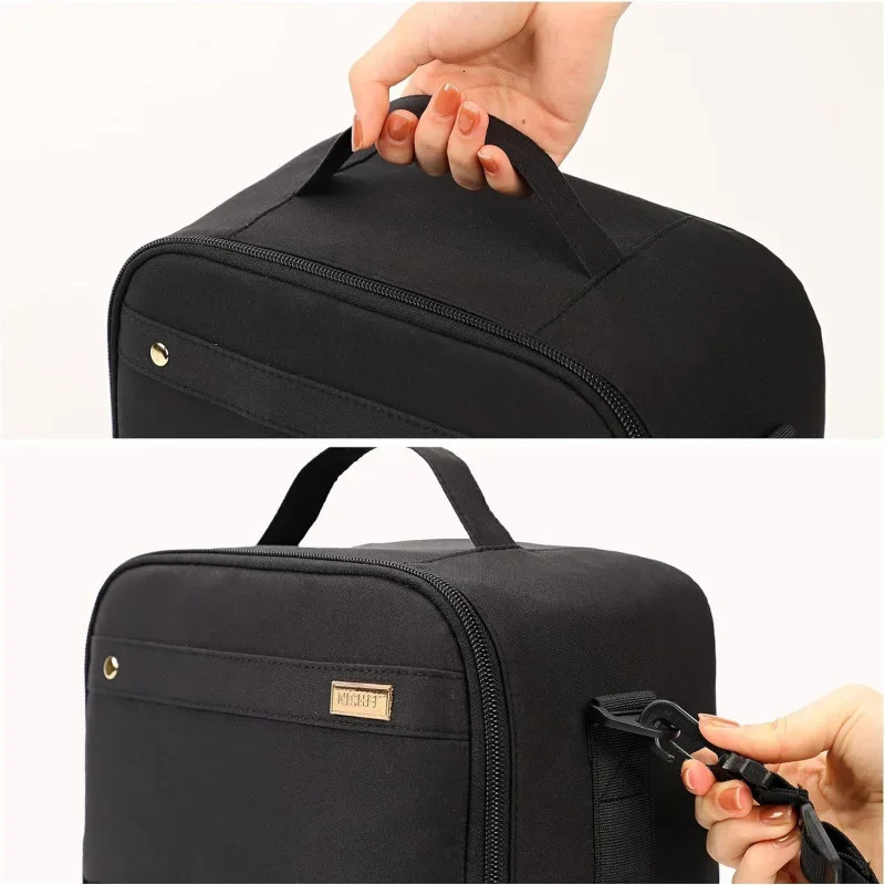 Ship from US Lunch Bag Women Insulated Two Separate Compartments Meal Box with Adjustable Shoulder Strap Leakproof Cooler Work 250227FBB
