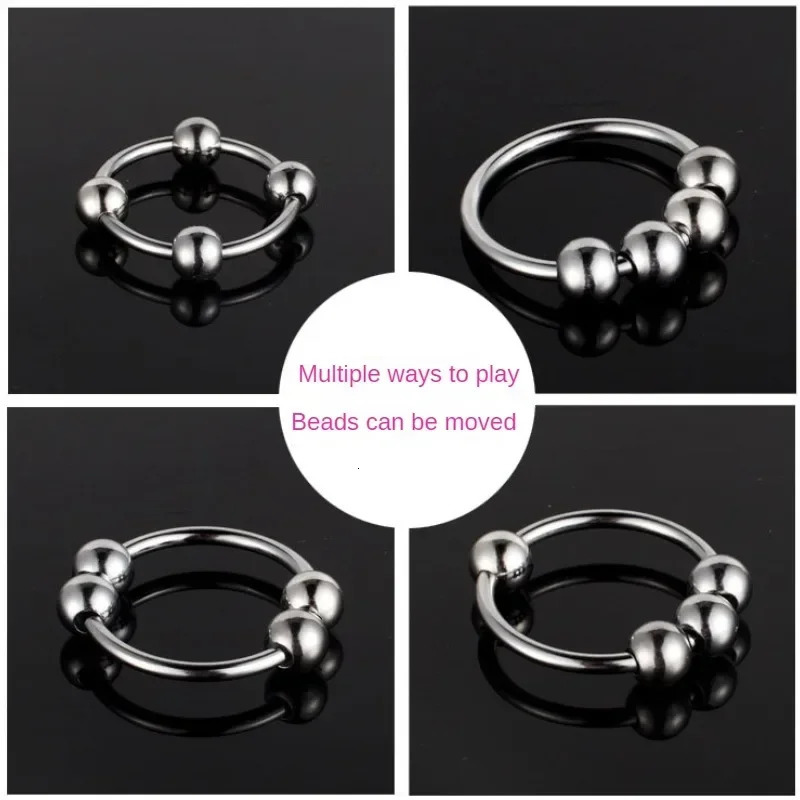 Sex Toys Penis Ring Stainless Rings Head Glan Stimulating Adult Products Male Metal Ring Sex Toys for Men Delay Ejaculation 250227
