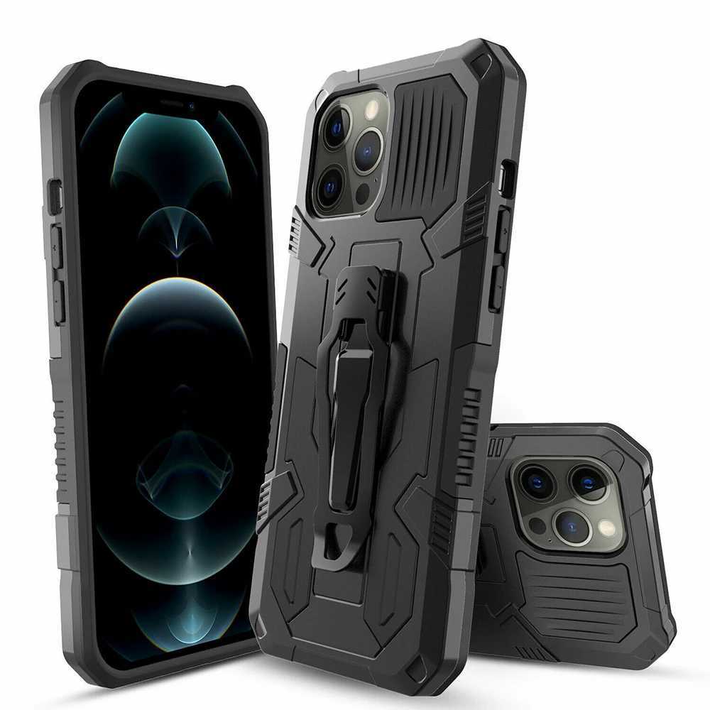 Belt Clip Heavy Duty Phone Case For iPhone 16 15 14 Plus 13 12 Pro Max Kickstand Shockproof Rubber Stand Back Hard Phone Cover Z250227