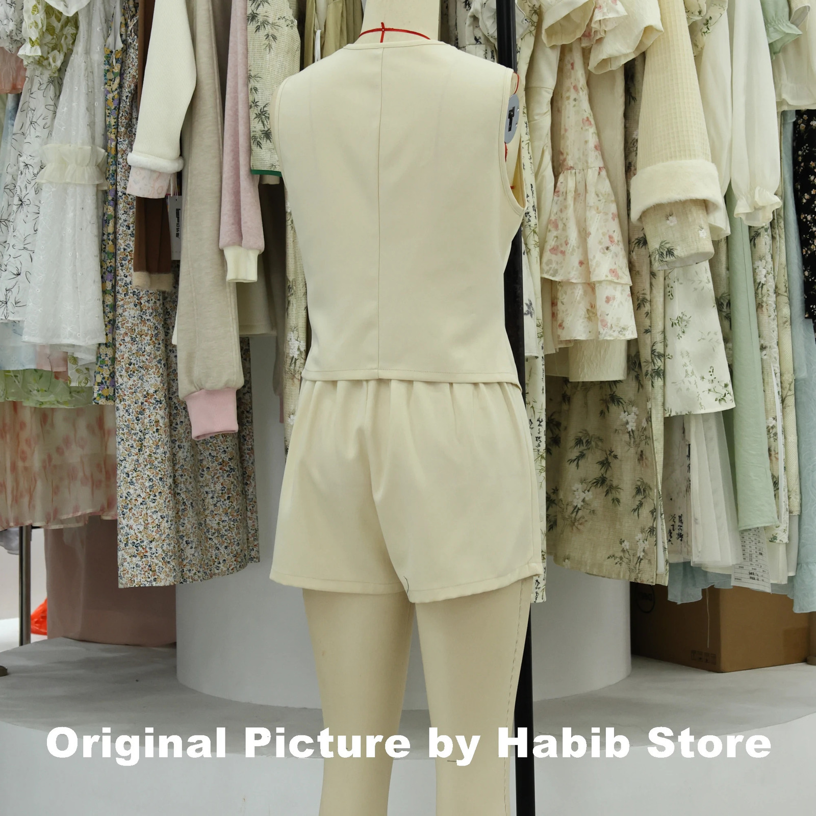 Summer Women Elegant Solid Waistcoat Shorts Set Sleeveless Vest TopHigh Waist Slim Shorts Lady Office Casual 2 Pieces Set 250226