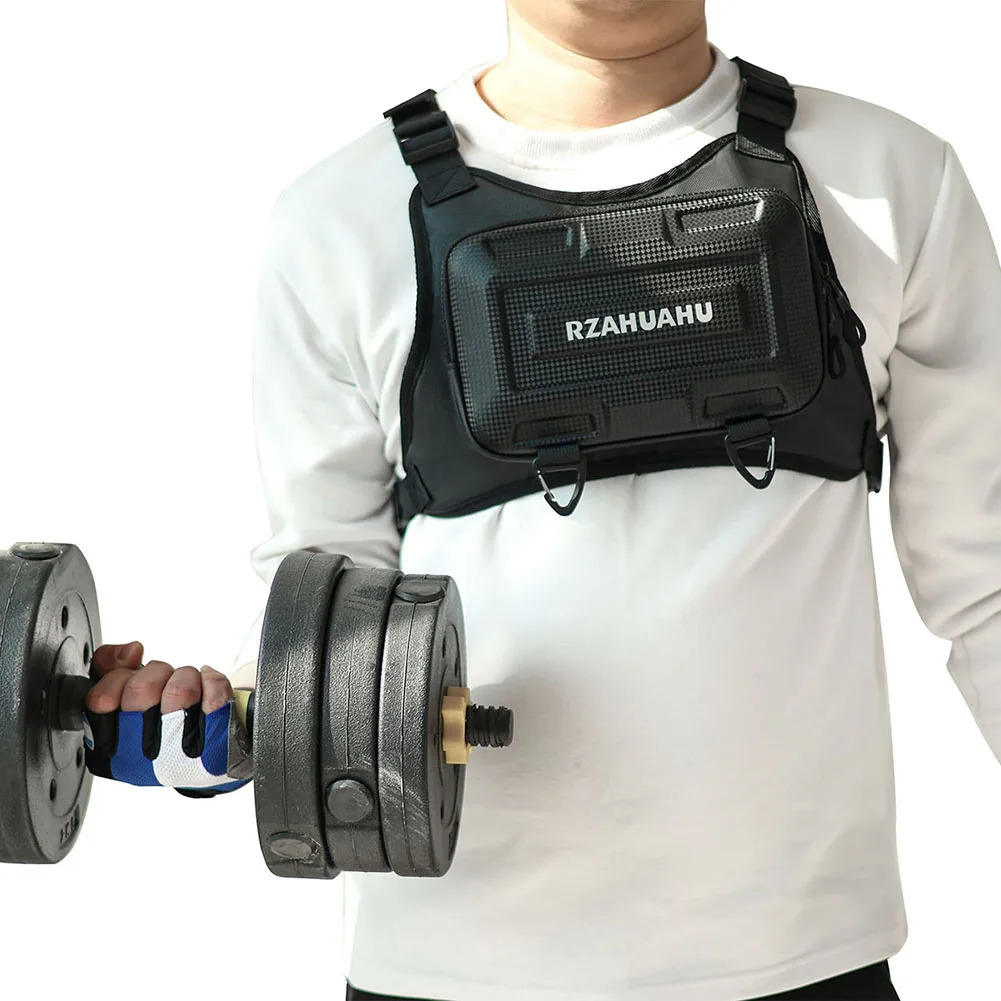 Ship from US Sports Functional Tactical Chest Bag For Men Fashion Hip Hop Vest Streetwear Waist Pack Unisex Black Rig 250227FBB