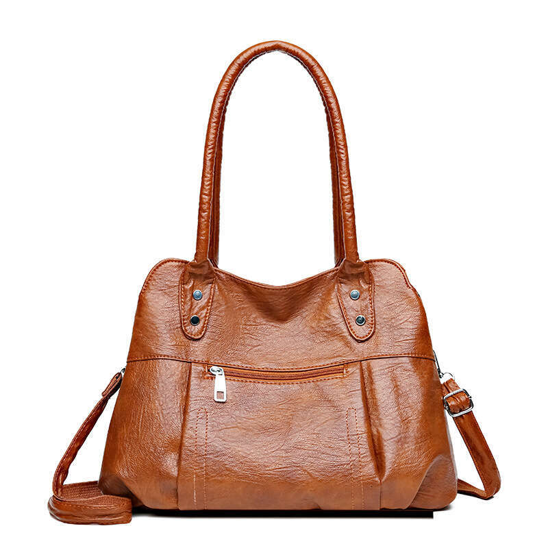 2025 New Handheld Tote Soft Leather Large Capacity Cross Shoulder Women's Bag