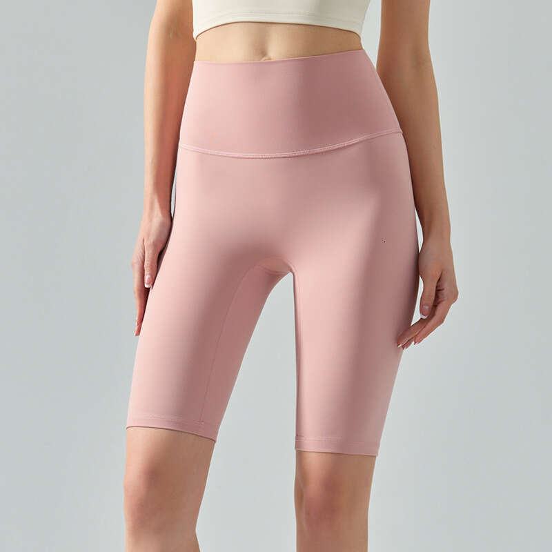 Cool without size, women's tight yoga pants, nude sports fiess high waist hip lifting cycg shorts, 2025 new style, chic and elegant clothing