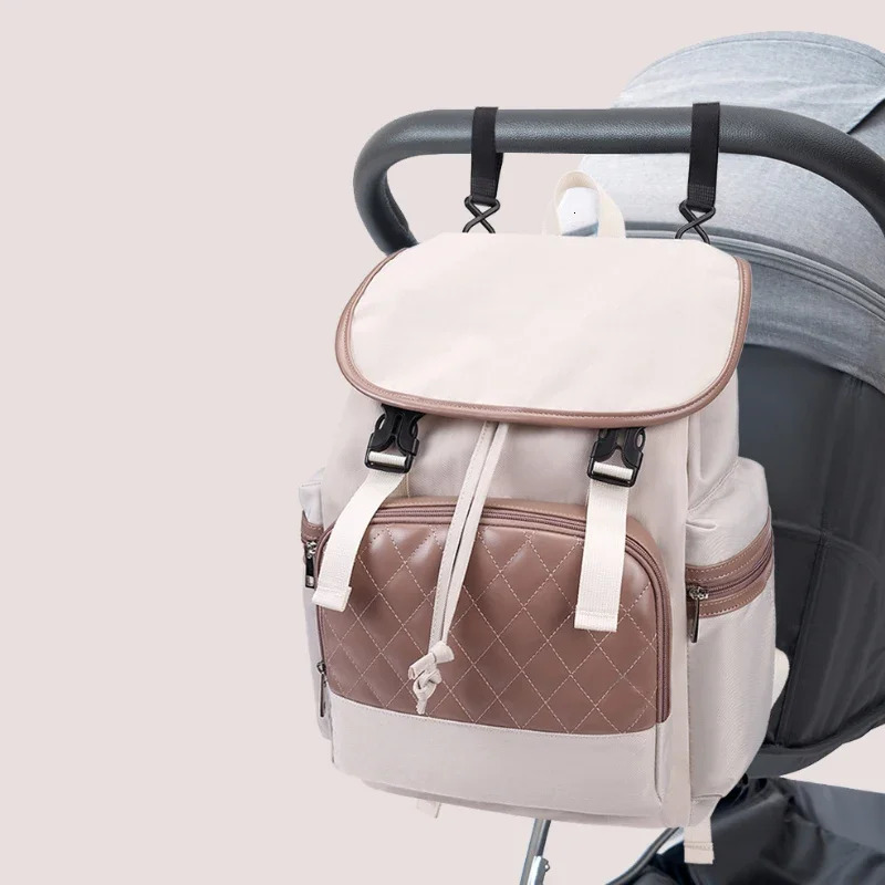 Diaper Bag Backpack Fashion Double Color Matching Large Capacity Baby Travel Bag Pack born Mommy Bag Storage Accessories 250227