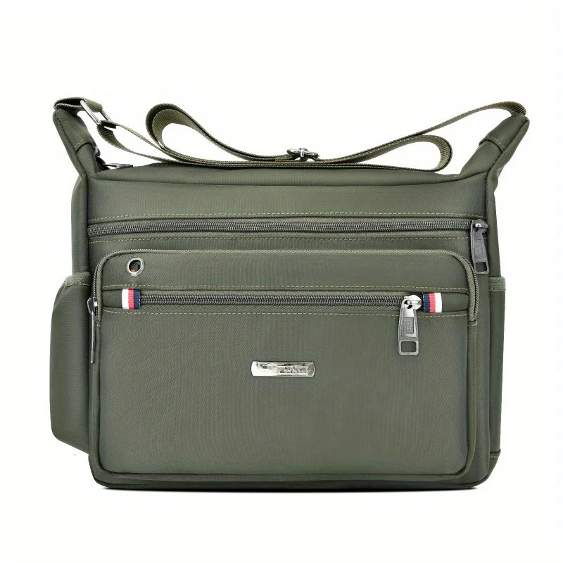 Ship from US 1pc Mens Large Capacity Oxford Cloth Casual Crossbody Bag Travel Versatile Lightweight Shoulder Sling 250227FBB