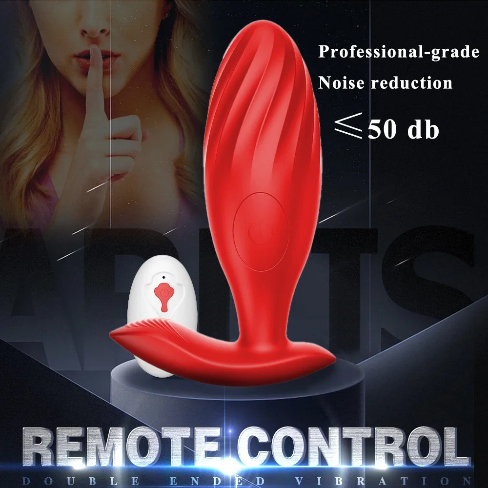 Anal Plug Vibrator 10 Speeds Butt Plug Prostate Vibrating Massager Remote Control Female Masturbator Sex Toys for Women Men 250227