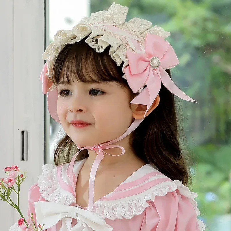 Elegant Children Princess Lolita Girls Toddler Party Bow Headband Infant Clips Cute Hairband Baby Spanish Hair Accessories Eid 250227