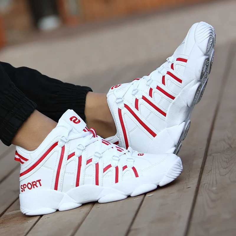 National tide autumn white thick soled mens running shoes Korean version of youth casual breathable mens student mens shoes Z250227