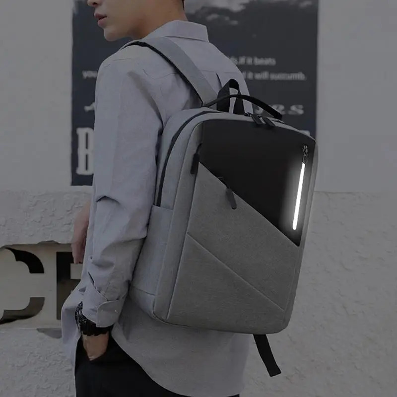 Ship from US Anti Theft Laptop Backpack Travel Airline Approved Waterproof College School Bag With USB Charging Port For Men Women 250227FBB