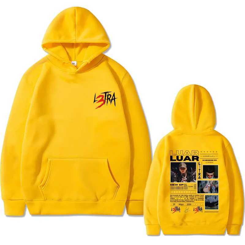 Mens Hip Hop Clothing Oversized Pullover Hoodie DoubleSided Graphic Print Fashionable Retro Strtwear for Men and Women L251018551E