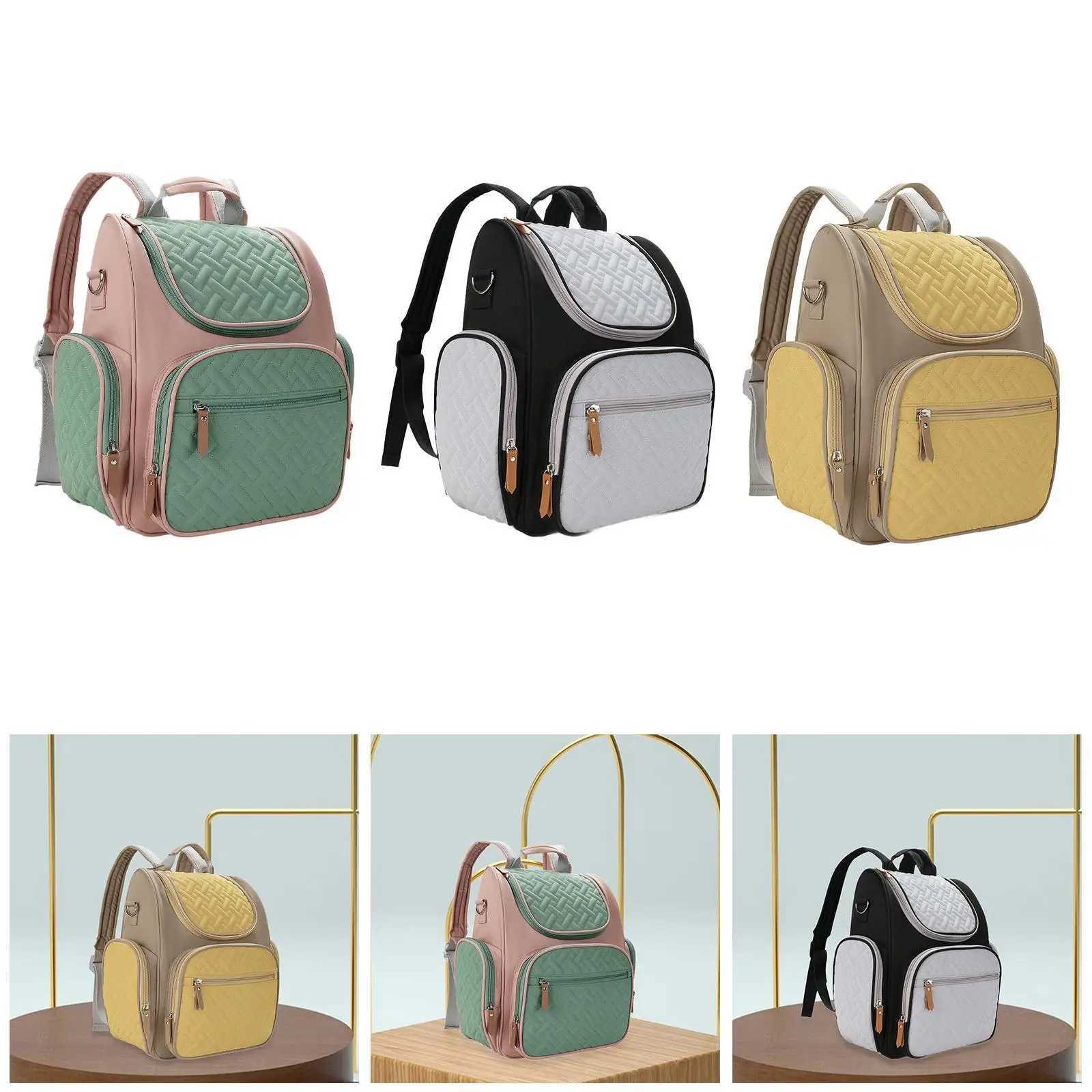 Diaper Bags Baby diaper bag waterproof change pad with baby carrier baby travel bag baby diaper change bag Y2502271DZ3