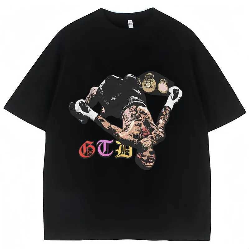 Tank Gervonta Davis Graphic T-shirt Vintage Mens Oversized T Shirts Sport Boxing Cotton Summer Tshirt Strtwear Male X250227