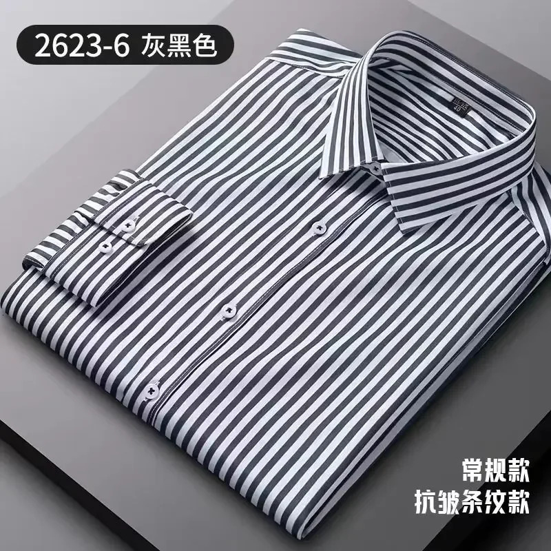 Check Shirt Mens Shirts High Quality Korean Reviews Clothes Long Sleeves Shirts Man Stripe Pattern a Fashion Elegant Mens 250224