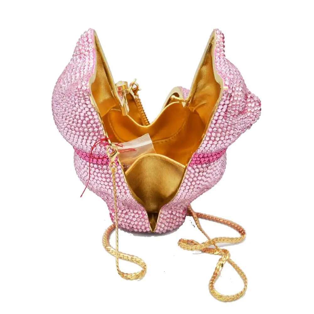 Pink Cat Animal Crystal Evening Bags Customized color Dia Party Prom Purse Wedding Bridal banquet Handbags p10