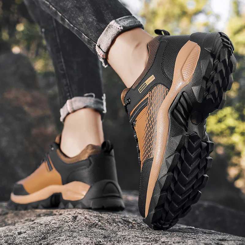 Men Sneakers Male Hiking Shoes Outdoor Waterproof Mountain Boots Mens Shoes Anti Slip Wear-resistant Tennis Shoes for Men Z250227