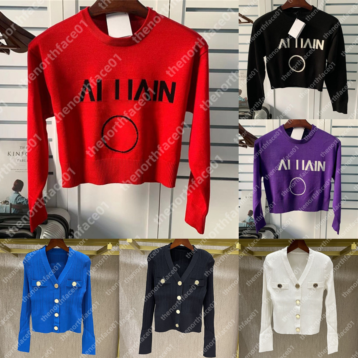 Designer Womens Knits Sweater Long Sleeved Fashion Knits Sweater Womens Cardigan Casual Jacket Coat Womens Sleeves Hoodie Clothing Size S-L