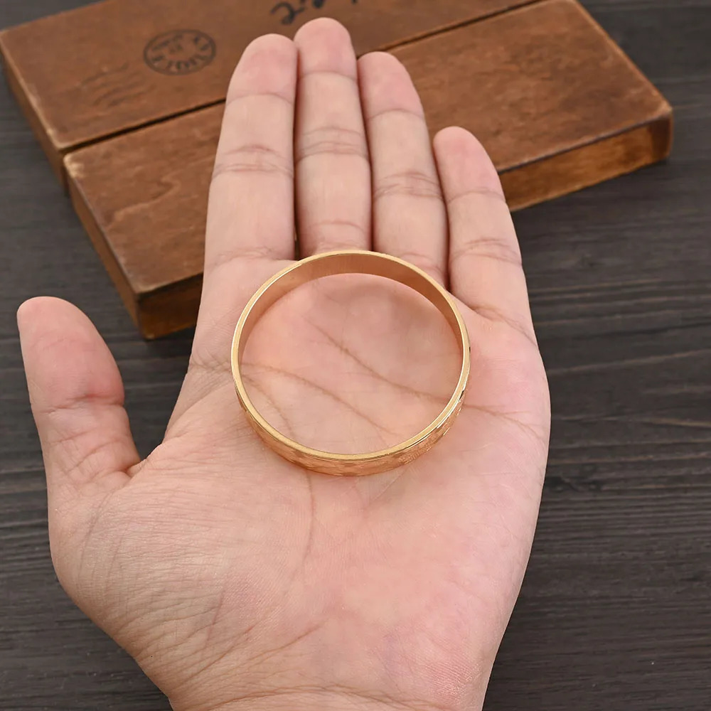 45MM Dubai Baby Cute Bangles For Women Ethiopian Jewelry Gold Color Bangles Bracelets Girls Birthday Jewelry Gifts 250227