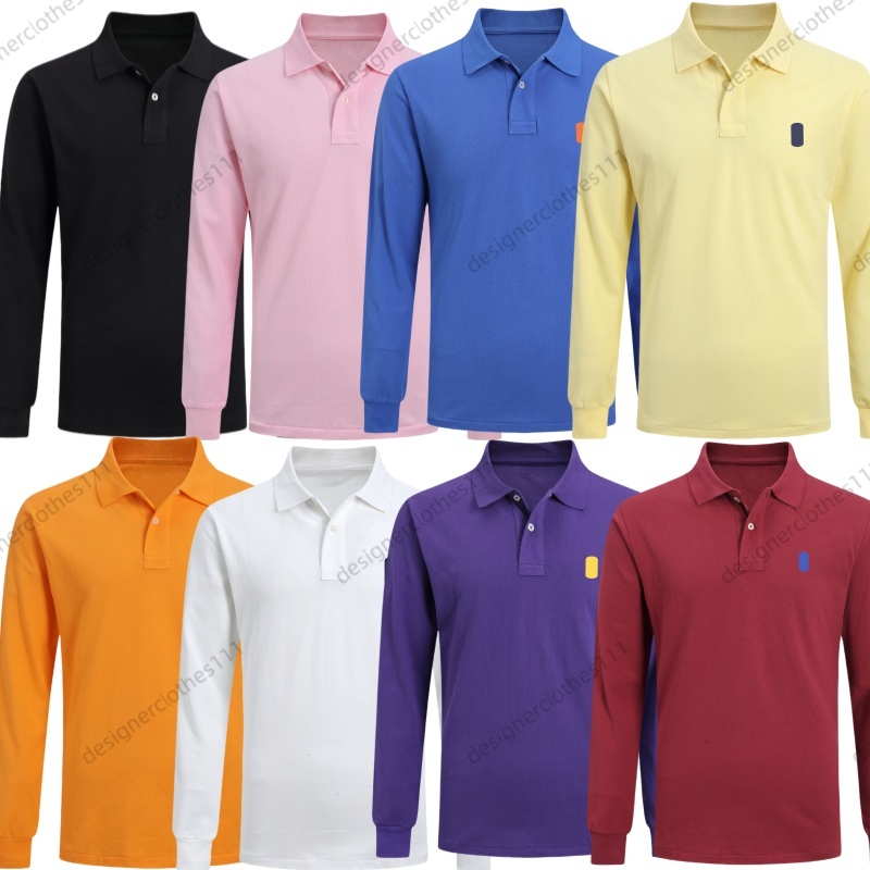 Mens Polos Long-sleeved polo shirt High quality luxury men designer long sleeve polos t-shirt with embroidery technology cotton fashion casual polos t-shirt