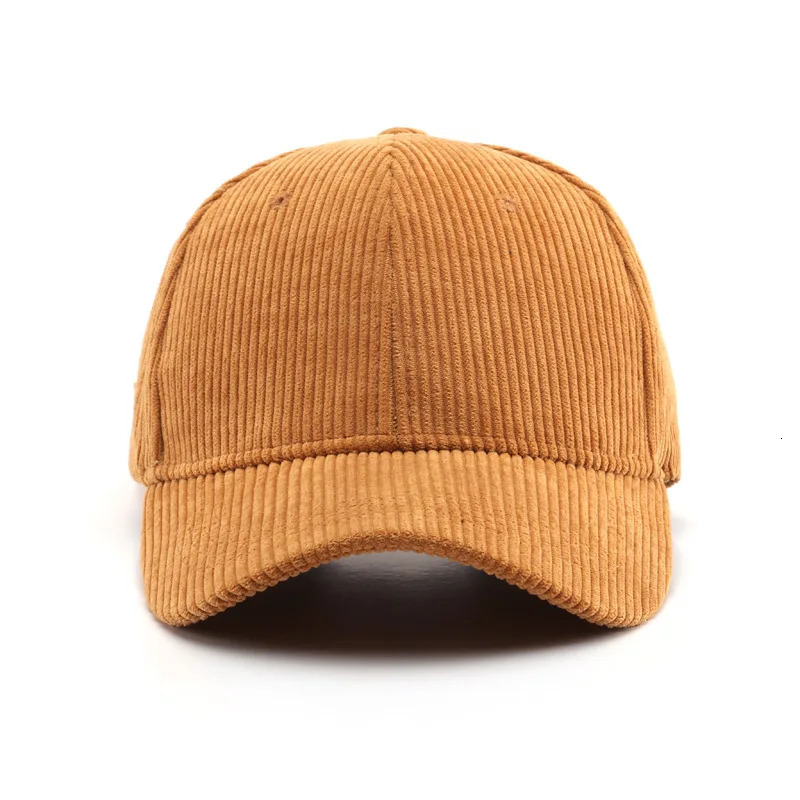 Corduroy Baseball Cap For Women Men Cotton Solid Color Sunhat Sport Caps Autumn Warm Fashion Hip Hop Fishing Hat 250218