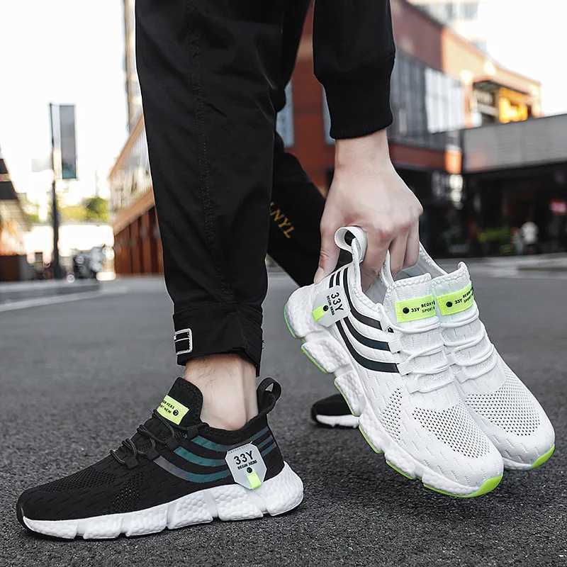2024 hot selling sports shoes mens running shoes outdoor summer sports shoes mens walking shoes breathable mens shoes plus size Z250227