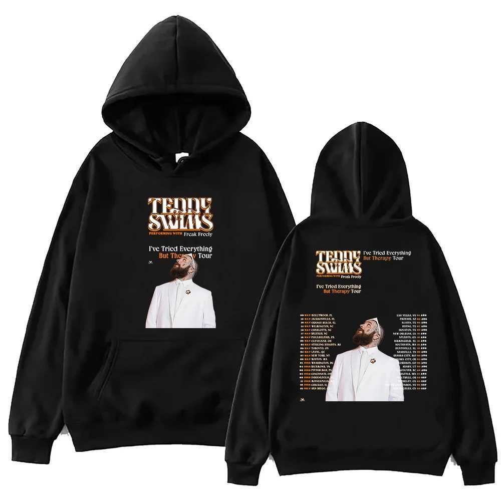 Teddy Swims Tour 2025 Hoodie Unisex Harajuku Pullover Tops Long Sleeve Hoodies Muisc Tour Fans Gift X250227