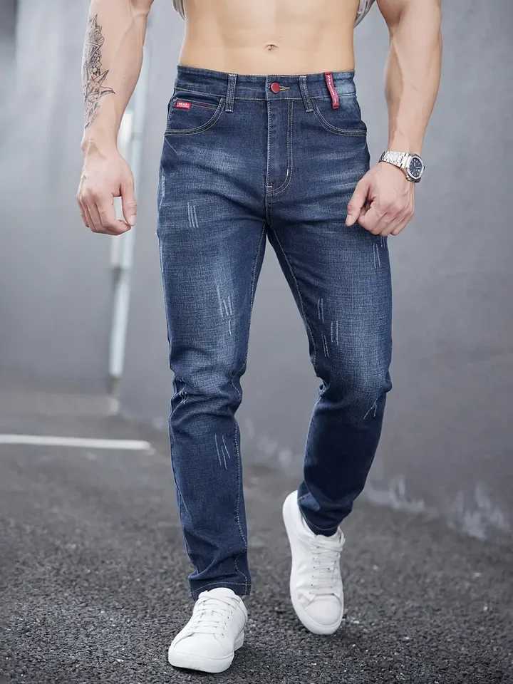 2024 Mens Slim Casual Street Classic Skinny Jeans Pencil Jeans Trendyy Stretch Style Comfortable Casual Fashion Versatile X250227