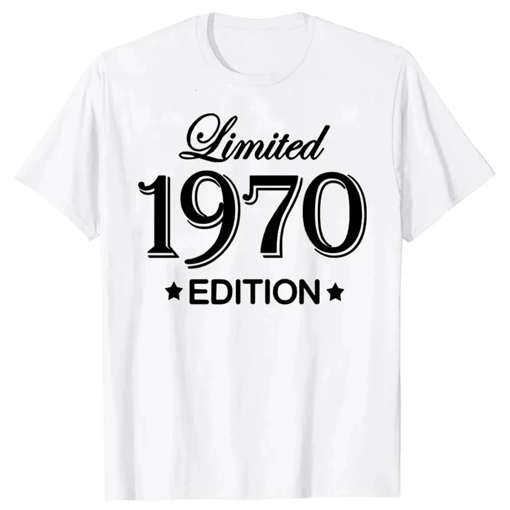 Graphic Birthday Gift Short Sleeved 54 Years Old Born in 1970 Shirt 54th Birthday Summer T-shirt Retro Vintage 1970 Tshirt 42853 250226