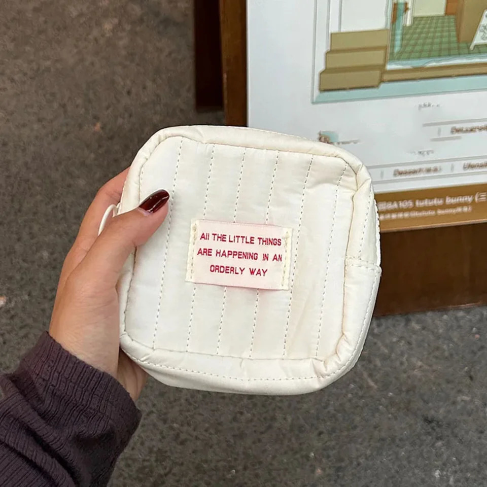 Ship from US Simple and practical mini zipper bag small cosmetic toilet coin wallet portable for makeup travel organizers 250227FBB