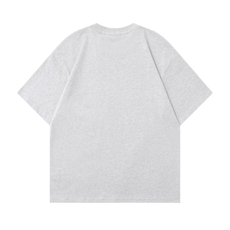 2025 New Fun Apple Printed Loose Round Neck Short Sleeve T-shirt Trendy Suitable For Men's Fashion Brand Casual Top