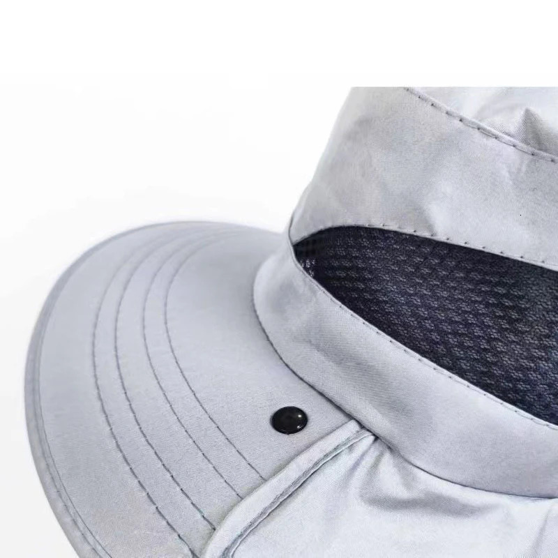Mens Summer Sun Hat Breathable Mesh n Quick-Dry Detachable Polyester UV Protection Fishing Hiking Cap with Neck Coverage 250218