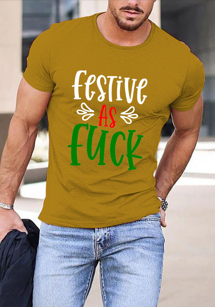 Designer 2025 Round Neck Printed T-shirt For Summer Pure Cotton Casual Short Sleeved Men's Top