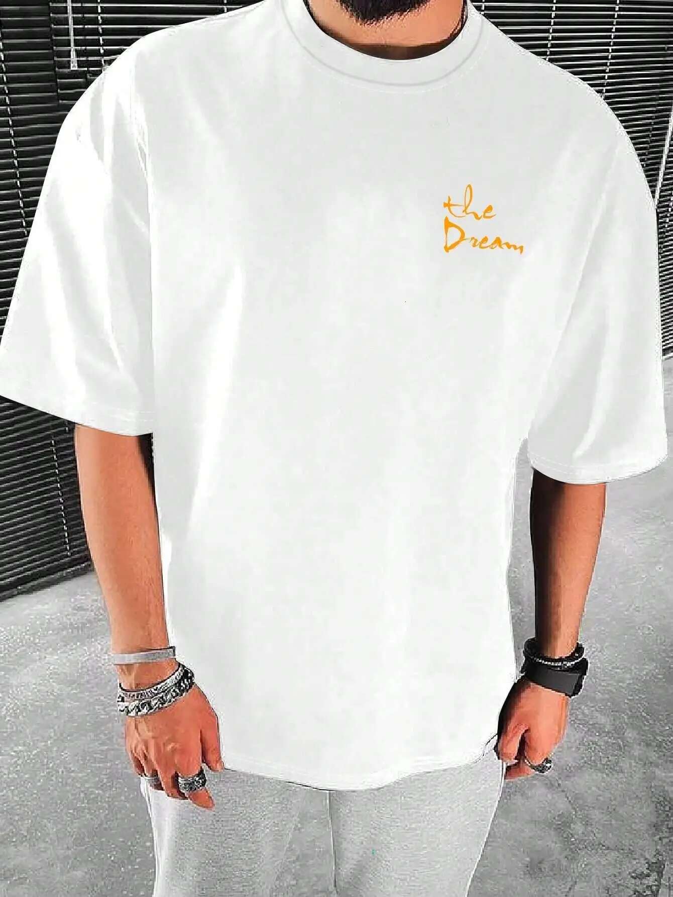 2025 New Men's Versatile Fashion Summer Designer T-shirt Hip Hop Street Wear Cotton Loose Comfortable Casual Top Breathable Quick Drying T-shirt